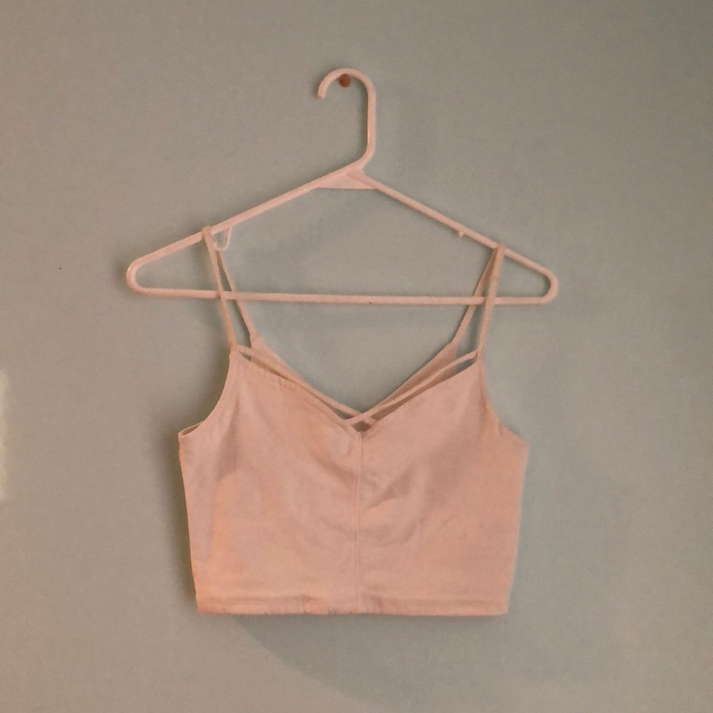 white crop top